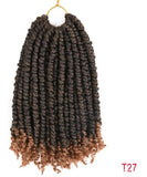 TOMO Pre-twisted Passion Twist Crochet African Dirty Braids Crochet Hair