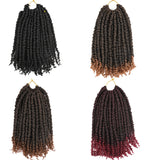 TOMO Pre-twisted Passion Twist Crochet African Dirty Braids Crochet Hair