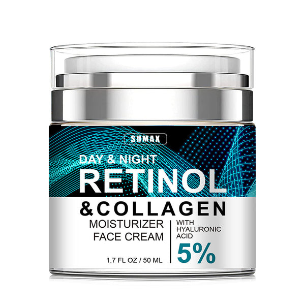 Advanced Retinol Collagen Cream For Face With 5  Hyaluronic Acid Anti-Aging Cream Anti Wrinkle Reduce Fine Lines Lifting And Firming Cream 24-Hour Facial Care Suitable For All Skin Types