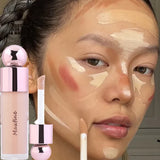 Matte Smooth Liquid Concealer Blush Cream Long Lasting Waterproof Foundation Moisturizing Makeup Base Full Coverage Face Make Up