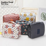 Nylon Hook Cosmetic Bag Women Makeup Bag High Capacity Toiletries Storage Pouch Travel Make Up Organizer Waterproof Beauty Bags