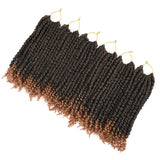 TOMO Pre-twisted Passion Twist Crochet African Dirty Braids Crochet Hair